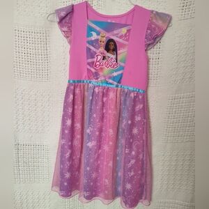 Rainbow Barbie Dress Tulle Pink Princess Size 8